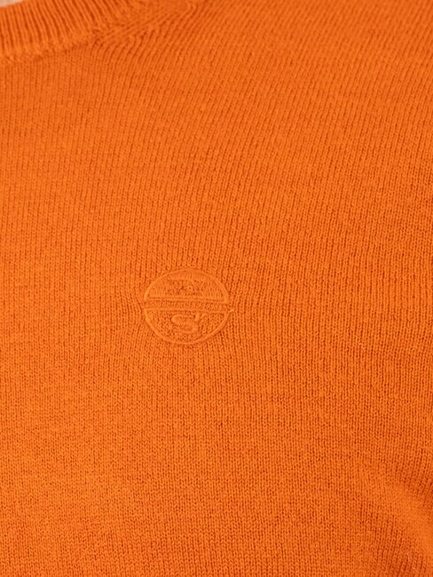 N|S Maglione girocollo ricamo logo gold flame - Maglie Uomo