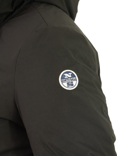 LIGHT SOFT Giacca lunga con cappuccio black - Giacche Uomo