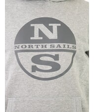 NORTH SAILS LOGO Felpa con cappuccio e tasca medium grey melange - Felpe Uomo - 3