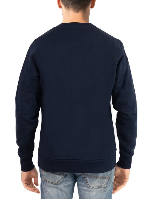 LOGO Felpa a girocollo con maxi stampa navy blue - Felpe Uomo