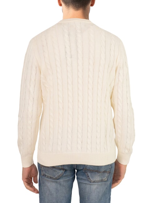 N|S Maglione girocollo a trecce marshmallow - Maglie Uomo