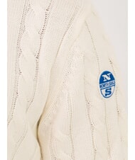NORTH SAILS N|S Maglione girocollo a trecce marshmallow - Maglie Uomo - 3