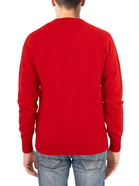 N|S Maglione girocollo ricamo logo pompeian red - Maglie Uomo