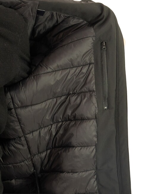 SOFTSHELL Giacca bomber con cappuccio black - Giacche Uomo