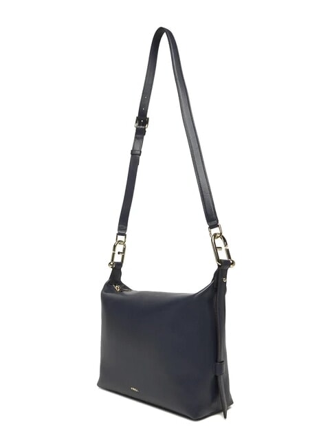 TONIE Borsa a spalla in pelle con tracolla mediterraneo - Borse Donna