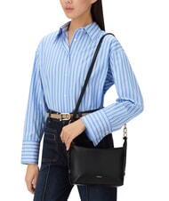 FURLA TONIE Borsa piccola in pelle con tracolla Nero - Borse Donna - 5