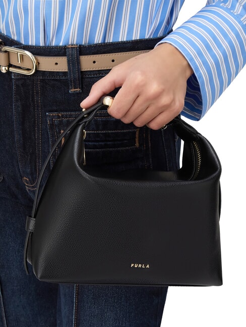 TONIE Borsa piccola in pelle con tracolla Nero - Borse Donna