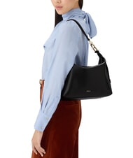 FURLA TONIE Borsa a spalla in pelle con tracolla Nero - Borse Donna - 5