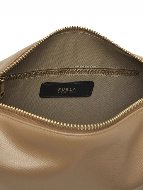 TONIE Borsa a spalla in pelle con tracolla toffee - Borse Donna