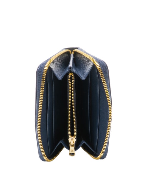 BASIC Portafoglio piccolo in pelle zip around blu - Portafogli Donna