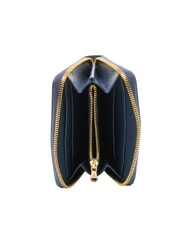 BRACCIALINI BASIC Portafoglio piccolo in pelle zip around blu - Portafogli Donna - 2