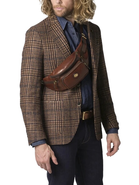 STORY UOMO Marsupio in pelle MARRONE - Marsupi