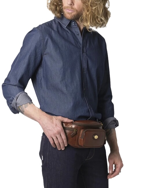 STORY UOMO Marsupio in pelle MARRONE - Marsupi