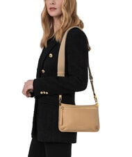 COCCINELLE HYLE Borsa piatta piccola in pelle a tracolla CUIR - Borse Donna - 4