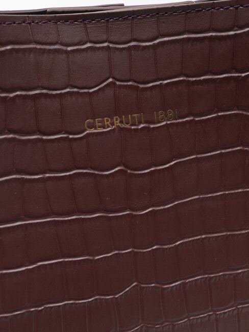 ISABELLE Borsa a spalla, in pelle burgundy - Borse Donna