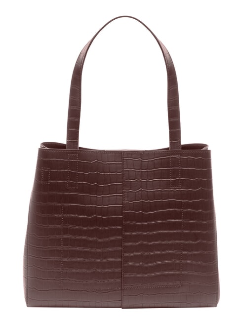 ISABELLE Borsa a spalla, in pelle burgundy - Borse Donna