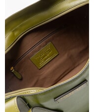 THE BRIDGE CARLOTTA Borsa shopping a spalla in pelle verde fico abb. oro - Borse Donna - 5