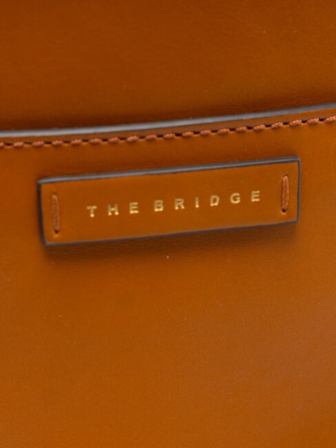 CECILIA Tracolla in pelle cognac/oro - Borse Donna