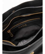 BIASIA RANCH Borsa a tracolla, in pelle nero - Borse Donna - 4