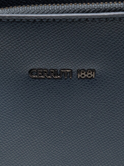 JAKE Borsello piatto in pelle blue - Tracolle Uomo