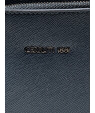 CERRUTI JAKE Borsello piatto in pelle blue - Tracolle Uomo - 3