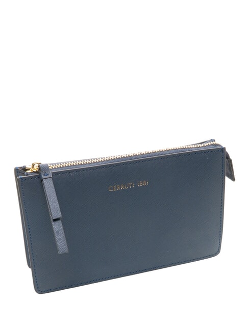 CERRUTIS Pochette con tracolla, in pelle blue - Borse Donna