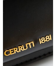 CERRUTI SAMANTHA Mini Bag a tracolla, in pelle nero - Borse Donna - 3