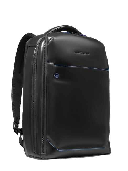 BLUE SQUARE Zaino in pelle fast-check porta pc 15,6" Nero - Zaini da lavoro porta PC