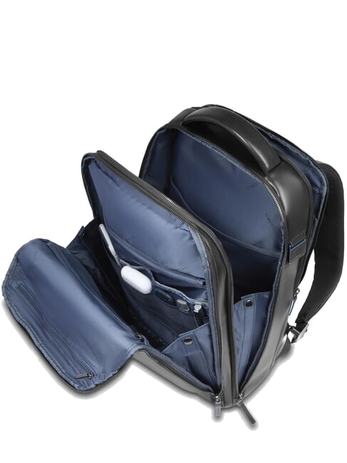 BLUE SQUARE Zaino in pelle fast-check porta pc 15,6" Nero - Zaini da lavoro porta PC