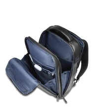 PIQUADRO BLUE SQUARE Zaino in pelle fast-check porta pc 15,6" Nero - Zaini da lavoro porta PC - 5