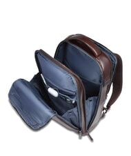 PIQUADRO BLUE SQUARE Zaino in pelle fast-check porta pc 15,6" MOGANO - Zaini da lavoro porta PC - 5