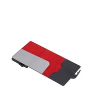 PIQUADRO URBAN Portacarte di credito in metallo e pelle grigio - Portafogli Uomo - 3