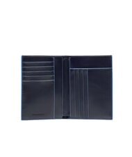 PIQUADRO BLUE SQUARE Portafoglio verticale in pelle blu - Portafogli Uomo - 2