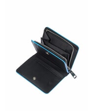 PIQUADRO ATLAS Portafoglio donna compatto in pelle nero2 - Portafogli Donna - 3