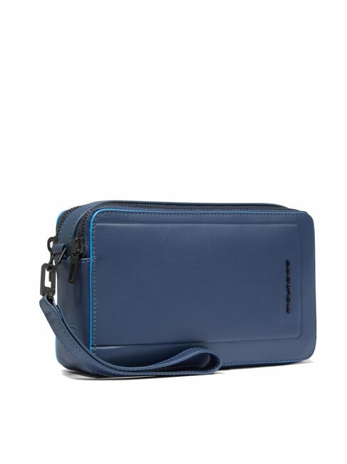 ATLAS Astuccio in pelle a due scomparti blu - Porta tablet & Organizer