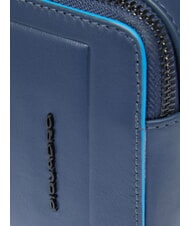 PIQUADRO ATLAS Astuccio in pelle a due scomparti blu - Porta tablet & Organizer - 3