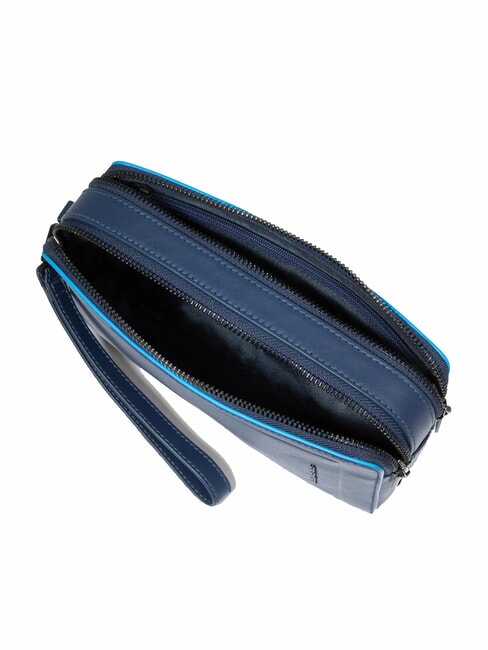 ATLAS Astuccio in pelle a due scomparti blu - Porta tablet & Organizer