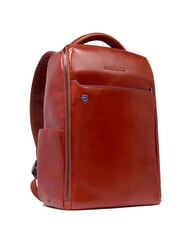 PIQUADRO BLUE SQUARE Zaino fast-check in pelle, porta pc 14" cuoio4 - Zaini da lavoro porta PC - 2
