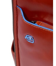 PIQUADRO BLUE SQUARE Zaino fast-check in pelle, porta pc 14" cuoio4 - Zaini da lavoro porta PC - 4