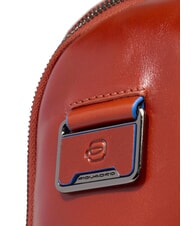 PIQUADRO BLUE SQUARE Zaino fast-check in pelle, porta pc 14" cuoio4 - Zaini da lavoro porta PC - 5