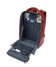 PIQUADRO BLUE SQUARE Zaino fast-check in pelle, porta pc 14" cuoio4 - Zaini da lavoro porta PC - 6