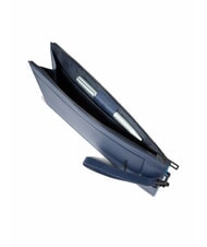 PIQUADRO ATLAS Pochette da uomo porta iPad in pelle blu - Porta tablet & Organizer - 5