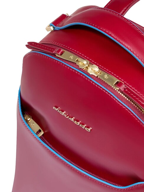 BLUE SQUARE Zaino in pelle ROSSO - Borse Donna