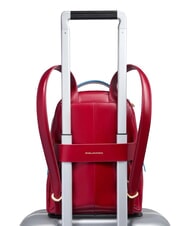 PIQUADRO BLUE SQUARE Zaino in pelle ROSSO - Borse Donna - 4