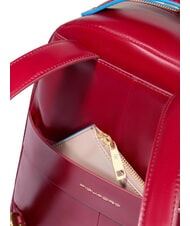 PIQUADRO BLUE SQUARE Zaino in pelle ROSSO - Borse Donna - 5