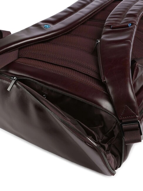 BLUE SQUARE  Zaino porta PC 15,6" in pelle MOGANO - Zaini da lavoro porta PC