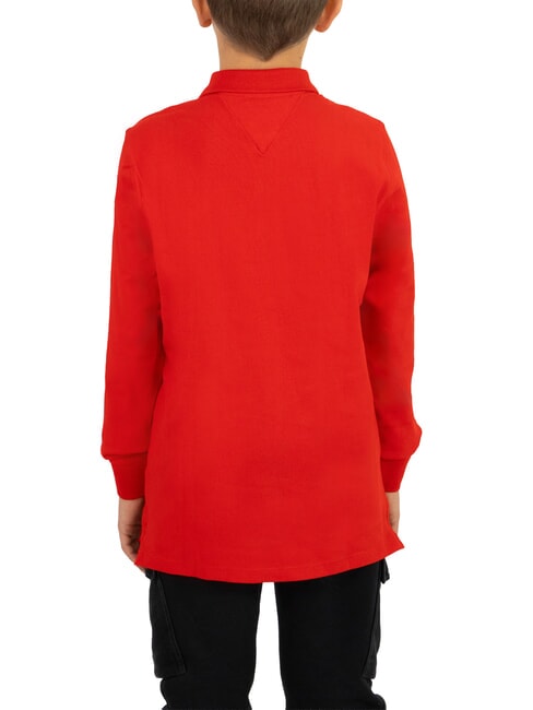 TH KIDS Polo a manica lunga da bambino deep crimson - T-shirt Bambino