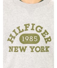TOMMY HILFIGER TH KIDS Felpa da bambino con stampa new light grey heather - Felpe Bambini - 3