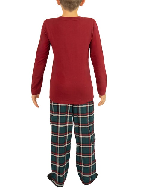 TH KIDS Pigiama maglia e pantalone rg/ green global stripe ck - Pigiami Bambini