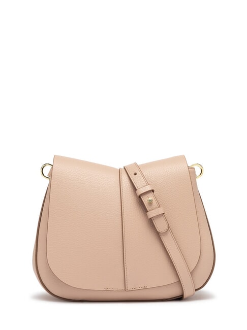 HELENA ROUND Borsa in pelle con doppia tracolla pink salt - Borse Donna